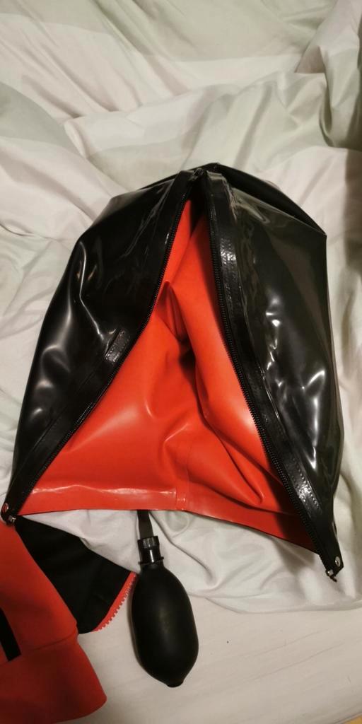 Latex opblaasbare Kap maat S / M, Hobby en Vrije tijd, Overige Hobby en Vrije tijd, Nieuw, Ophalen of Verzenden