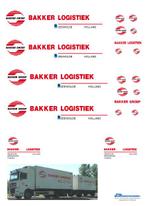 Vrachtauto decal 1:50 Bakker logistiek Zeewolde ( combi ), Verzenden, Nieuw, Bus of Vrachtwagen, Overige merken