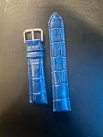 Blauw leren horlogeband past op moonswatch of andere horloge, Ophalen, Nieuw