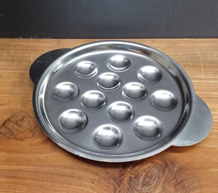 Verf Palet Metaal RVS met 12 reservoirs Schilderen, Hobby en Vrije tijd, Schilderen, Nieuw, Overige typen, Verzenden