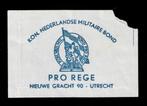 suikerzakje 674 Kon. Ned. Militaire Bond Pro Rege Utrecht, Verzamelen, Ophalen of Verzenden, Nederland