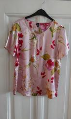 roze gebloemd tuniek/blouse, maat M, Maat 38/40 (M), Ophalen of Verzenden, Zo goed als nieuw, Korte mouw