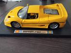 ferrari F50 Geel, Hobby en Vrije tijd, Modelauto's | 1:18, Ophalen of Verzenden, Zo goed als nieuw, Auto, Bburago