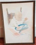 Lawson Wood baby, kind met papbord. "Netjes eten" uit 1925, Antiek en Kunst, Ophalen