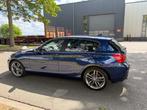 BMW 1-serie 118i Centennial Executive AUTOMAAT SCHUIF/KANTEL, 65 €/maand, Gebruikt, Blauw, Leder en Stof