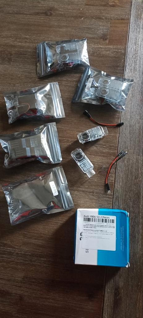 Audi Logo LED Instap Verlichting, Auto-onderdelen, Verlichting, Audi, Nieuw, Ophalen of Verzenden