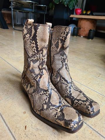 Full python cowboy laarzen mt 44. Western boots. Slangenleer beschikbaar voor biedingen