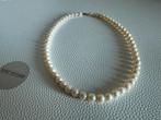 Q173/ Vintage gekweekte PAREL ketting met 585 sluiting, Gebruikt, Overige kleuren, Verzenden, X