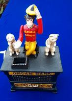 Brocante Aap mechanisch spaarpot draaiorgel, Ophalen of Verzenden, Gebruikt