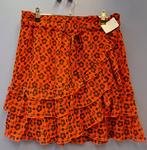 Maison Scotch rok zwart/ rood bloemetjes laagjes M-L 43093, ., Maat 42/44 (L), Zo goed als nieuw, Boven de knie