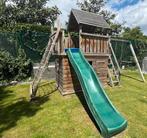 Speeltoestel met balkon en huisje, Kinderen en Baby's, Speelgoed | Buiten | Speeltoestellen, Ophalen, Zo goed als nieuw, Klimnet