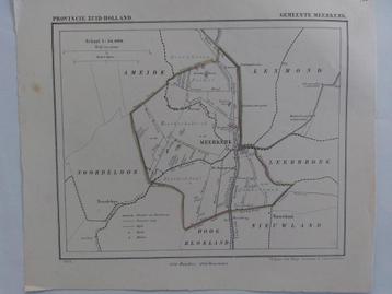 102 / Meerkerk Nieuwland Litho uit 1866 van J. Kuyper beschikbaar voor biedingen