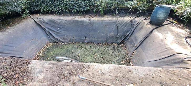 Gratis vijverfolie, Tuin en Terras, Vijver-toebehoren, Gebruikt, Vijverfolie, Ophalen