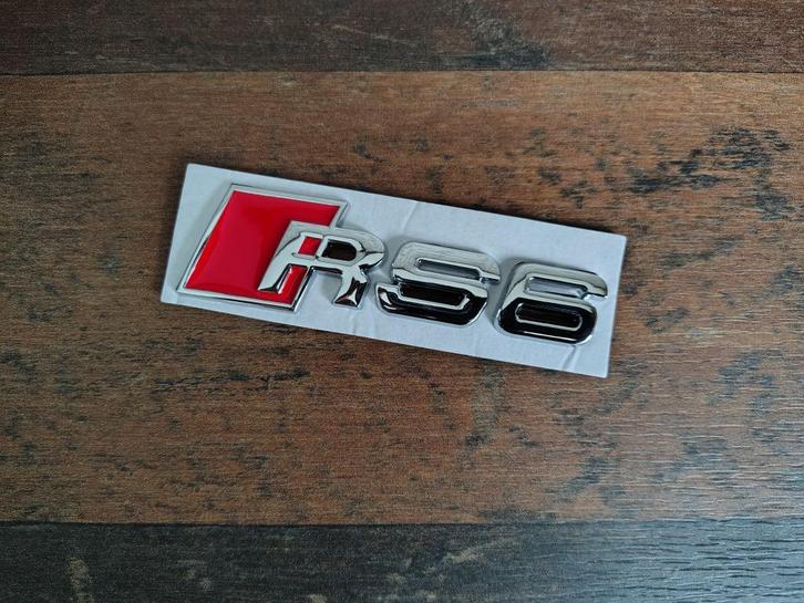 Embleem RS6 / AUDI RS6 /NIEUW!, Auto-onderdelen, Klein materiaal, Audi, Nieuw, Verzenden