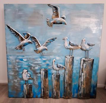 3 D Metaalschilderij. beschikbaar voor biedingen