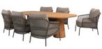 4 Seasons Outdoor Capri Capalbio low dining teak terre, Ophalen, 6 zitplaatsen, Teakhout, Nieuw
