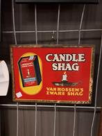 Oud blikken reclamebord Van Rossem's zware shag, Ophalen of Verzenden, Gebruikt, Reclamebord