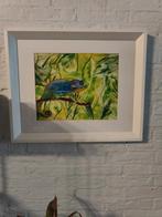 Kameleon, encaustic, Ophalen of Verzenden