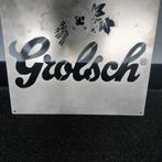 Reclame bord RVS Grolsch bier, Ophalen of Verzenden, Nieuw, Reclamebord