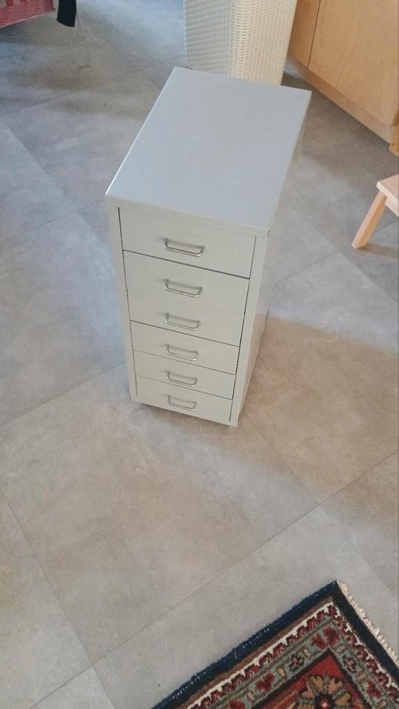 Ikea Ladenkast op Wieltjes - Handig en Mobiel!, Huis en Inrichting, Kasten | Kledingkasten, Gebruikt, Minder dan 100 cm, Minder dan 50 cm