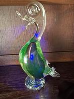 Glazen eend uranium Glas, Antiek en Kunst, Antiek | Glas en Kristal, Ophalen of Verzenden