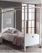 Hemelbed, Huis en Inrichting, Slaapkamer | Bedden, Ophalen, 90 cm, Eenpersoons, Wit