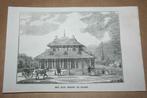 Antieke gravure - Villa Peking te Baarn - 1841 !!, Ophalen of Verzenden