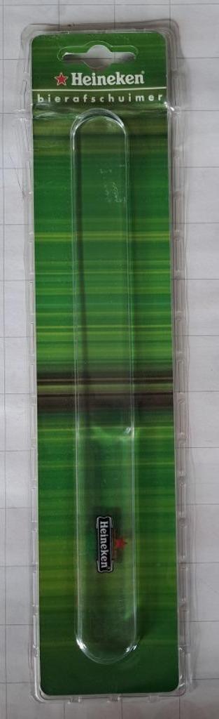 Heineken Bier Afschuimer doorzichtig plastic, Verzamelen, Biermerken, Nieuw, Overige typen, Heineken, Ophalen of Verzenden