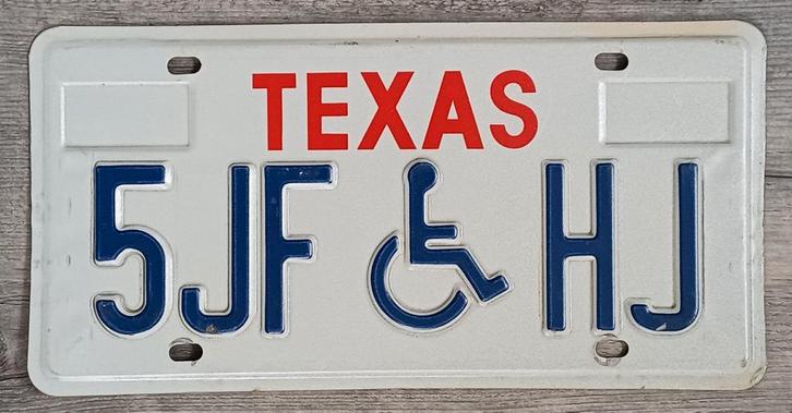 Kentekenplaat nummerplaat nummerbord Texas USA, Verzamelen, Automerken, Motoren en Formule 1, Zo goed als nieuw, Auto's, Ophalen of Verzenden