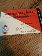 Vintage Club kaart Ajax - Fortuna , 1999/2000, Tickets en Kaartjes