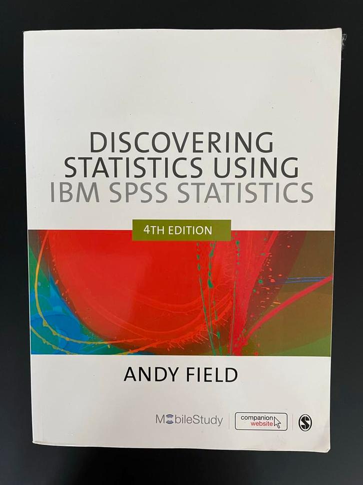 Statistiek boek - Andy Field, Boeken, Studieboeken en Cursussen, Zo goed als nieuw, MBO, Beta, Ophalen of Verzenden