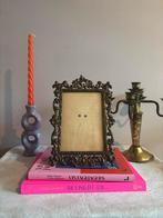 Vintage Italiaanse messing barok fotolijst bolglas, Audio, Tv en Foto, Fotografie | Fotolijsten, *, Gebruikt, Verzenden, *