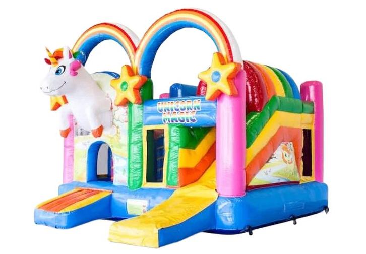 Unicorn Springkussen €140-., Hobby en Vrije tijd, Feestartikelen | Verhuur, Nieuw, Overige, Ophalen