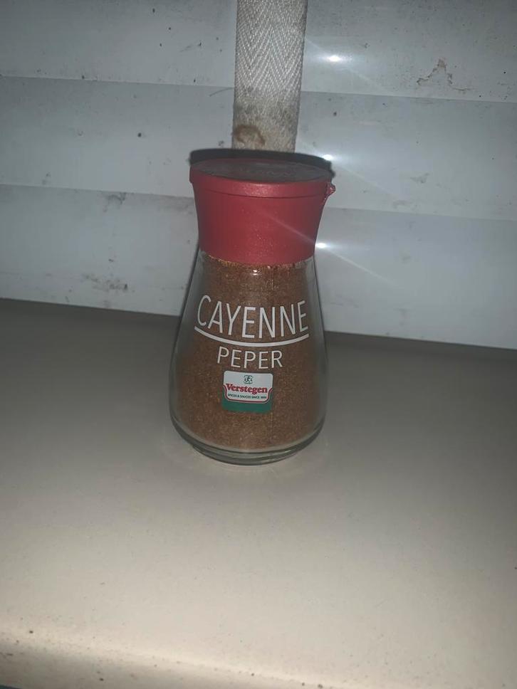 Cayennepeper van Verstegen – bijna volle pot, Huis en Inrichting, Keuken | Keukenbenodigdheden, Nieuw, Ophalen of Verzenden