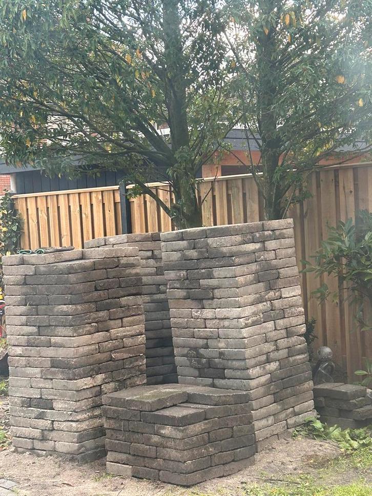 Stenen 27m2, Tuin en Terras, Tegels en Klinkers, Gebruikt, Klinkers, Beton, Ophalen of Verzenden
