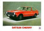 Brochure Datsun Cherry 1979, Gelezen, Overige merken, Ophalen of Verzenden