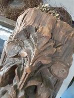 Uniek Ornament XXL Oud hout aura Peeperkorn, Ophalen of Verzenden, Nieuw