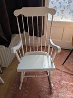 Schommelstoel, Huis en Inrichting, Stoelen, Ophalen, Gebruikt, Wit, Eén