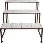 Gietijzeren etagere met botanica keramieken tegels, Huis en Inrichting, Woonaccessoires | Etagères, Verzenden, Nieuw