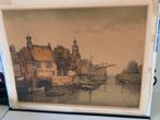 Reproduktie van Delfshaven., Antiek en Kunst, Ophalen