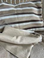 Velours/Linnen Kussens - Handgemaakt, Huis en Inrichting, Woonaccessoires | Kussens, Ophalen of Verzenden, Nieuw, Beige, Rechthoekig