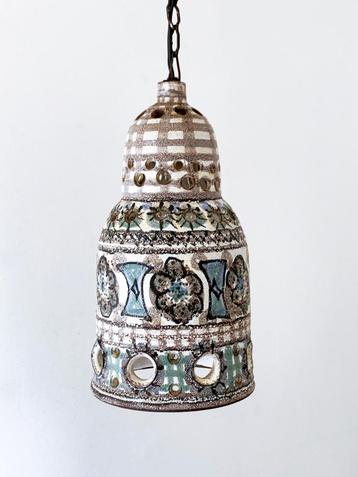Vintage Milsbeek Henk Jacobs lamp keramiek boho retro beschikbaar voor biedingen