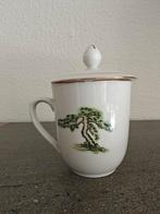 Chinese Porselein Mok Met Deksel, Ophalen of Verzenden