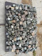 Portugese keien kinderkopjes graniet, Tuin en Terras, Grijs, Kei, Graniet, Zo goed als nieuw