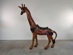 Grote houten draaienmolen giraffe (230cm hoog, zeldzaam!), Antiek en Kunst, Ophalen