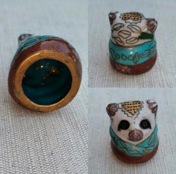 Antieke Chinese Cloisonné Vingerhoedje beschikbaar voor biedingen