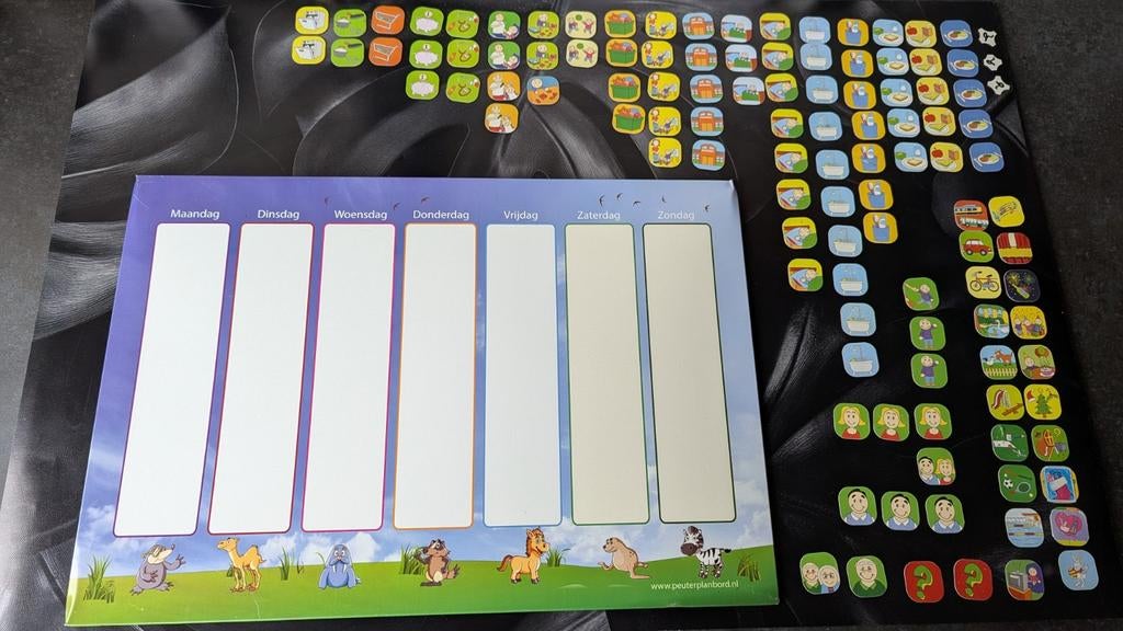 Peuter Plan Bord met Magneten, Kinderen en Baby's, Ophalen, Gebruikt, Taal en Lezen