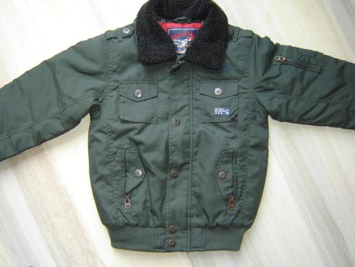 Pilotenjack donkergroen maat 152 (9-10 jaar), Kinderen en Baby's, Kinderkleding | Maat 152, Nieuw, Jongen, Jas, Ophalen of Verzenden