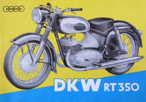 Folder DKW RT 350 1956, Motoren, Handleidingen en Instructieboekjes, Overige merken, Ophalen of Verzenden