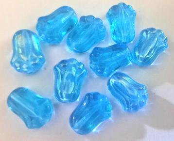 Tsjechische bloem kelk glas kralen 12x8 mm 3 beschikbaar voor biedingen